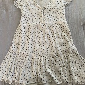 White flowered dress